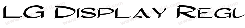 LG Display Regular字体转换